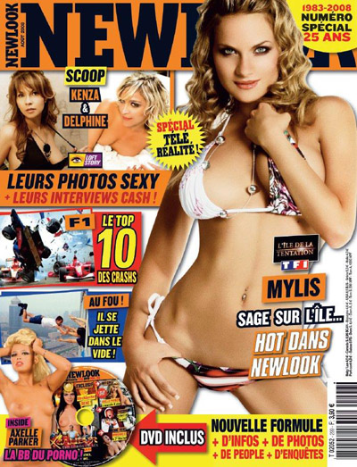 Axelle Parker en couverture du magazine Newlook d\'août 2008